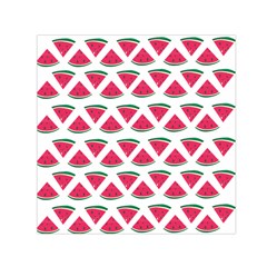 Illustration Watermelon Fruit-food Melon Square Satin Scarf (30  X 30 ) by Sapixe