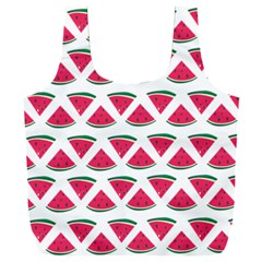 Illustration Watermelon Fruit-food Melon Full Print Recycle Bag (xxl) by Sapixe