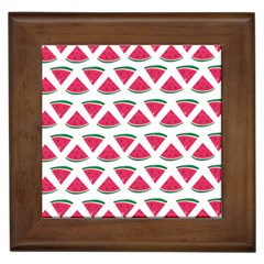 Illustration Watermelon Fruit Food Melon Framed Tile by Sapixe