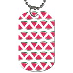 Illustration Watermelon Fruit food Melon Dog Tag (Two Sides) Front