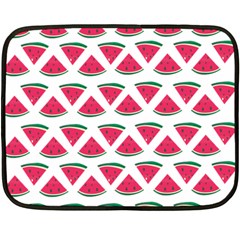 Illustration Watermelon Fruit Food Melon Fleece Blanket (mini) by Sapixe