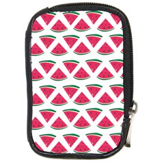 Illustration Watermelon Fruit Food Melon Compact Camera Leather Case by Sapixe