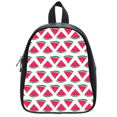 Illustration Watermelon Fruit Food Melon School Bag (small) by Sapixe