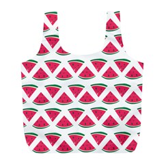 Illustration Watermelon Fruit Food Melon Full Print Recycle Bag (l) by Sapixe