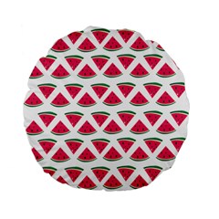 Illustration Watermelon Fruit Food Melon Standard 15  Premium Flano Round Cushions by Sapixe