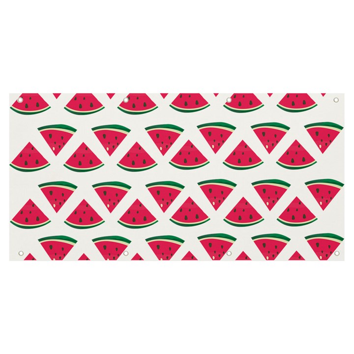 Illustration Watermelon Fruit food Melon Banner and Sign 8  x 4 