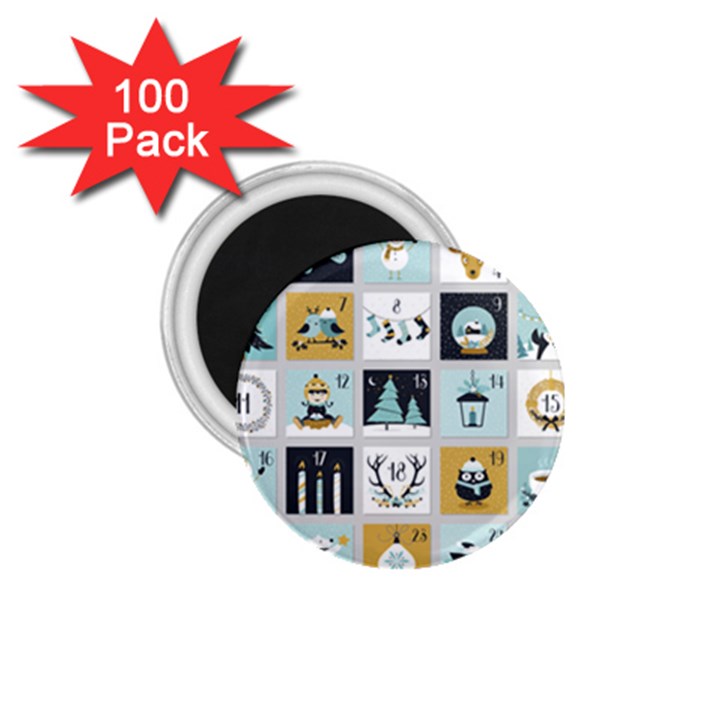 Advent Calendar 1.75  Magnets (100 pack) 