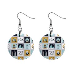 Advent Calendar Mini Button Earrings by Sapixe