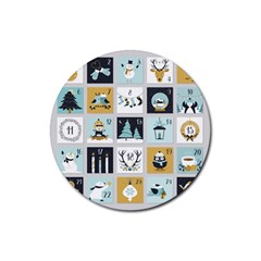 Advent Calendar Rubber Coaster (round) by Sapixe