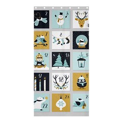 Advent Calendar Shower Curtain 36  X 72  (stall)  by Sapixe