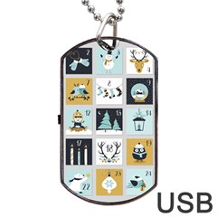 Advent Calendar Dog Tag Usb Flash (one Side) by Sapixe