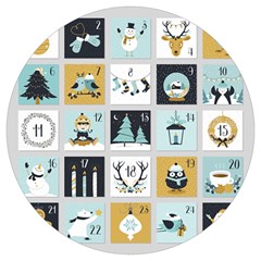 Advent Calendar Round Trivet by Sapixe