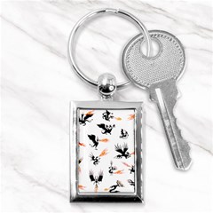 Phoenix Dragon Fire Bird Key Chain (rectangle) by Sapixe