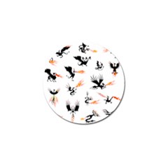 Phoenix Dragon Fire Bird Golf Ball Marker (4 Pack) by Sapixe