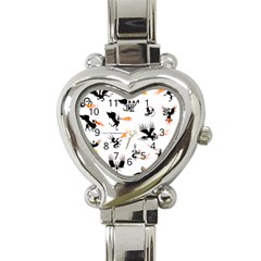 Phoenix Dragon Fire Bird Heart Italian Charm Watch by Sapixe