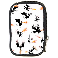 Phoenix Dragon Fire Bird Compact Camera Leather Case by Sapixe