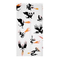 Phoenix Dragon Fire Bird Shower Curtain 36  X 72  (stall)  by Sapixe