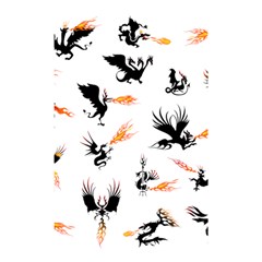 Phoenix Dragon Fire Bird Shower Curtain 48  X 72  (small)  by Sapixe