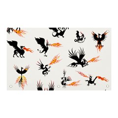 Phoenix Dragon Fire Bird Banner And Sign 5  X 3  by Sapixe