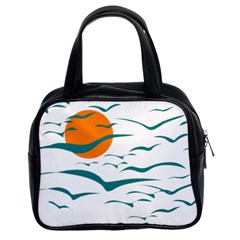 Sunset Glow Sun Bird Classic Handbag (two Sides) by Sapixe