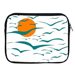 Sunset Glow Sun Bird Apple Ipad 2/3/4 Zipper Cases by Sapixe