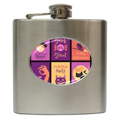 Halloween Cute Cartoon Hip Flask (6 Oz) by Sapixe