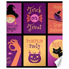 Halloween Cute Cartoon Canvas 8  X 10  by Sapixe