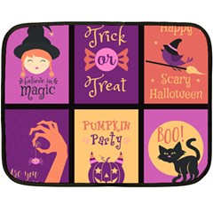 Halloween Cute Cartoon Double Sided Fleece Blanket (mini)  by Sapixe