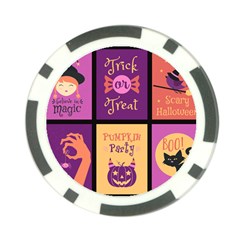 Halloween Cute Cartoon Poker Chip Card Guard (10 Pack) by Sapixe