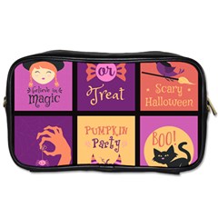 Halloween Cute Cartoon Toiletries Bag (two Sides) by Sapixe