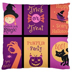 Halloween Cute Cartoon Large Cushion Case (two Sides) by Sapixe