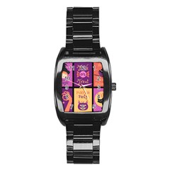 Halloween Cute Cartoon Stainless Steel Barrel Watch by Sapixe