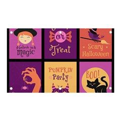 Halloween Cute Cartoon Banner And Sign 5  X 3  by Sapixe