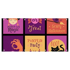 Halloween Cute Cartoon Banner And Sign 8  X 4 