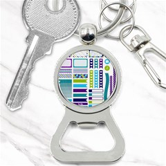 Peacock Pattern Bottle Opener Key Chain by Sapixe