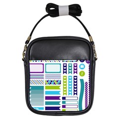 Peacock Pattern Girls Sling Bag by Sapixe