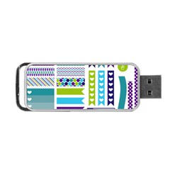 Peacock Pattern Portable Usb Flash (one Side) by Sapixe