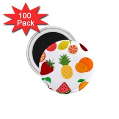 Fruits Cartoon 1 75  Magnets (100 Pack)  by Sapixe