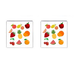 Fruits Cartoon Cufflinks (square) by Sapixe