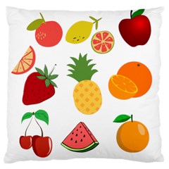 Fruits Cartoon Large Cushion Case (one Side) by Sapixe