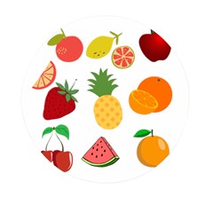 Fruits Cartoon Mini Round Pill Box by Sapixe