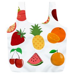 Fruits Cartoon Full Print Recycle Bag (xxxl) by Sapixe