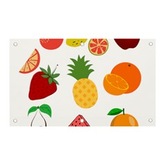 Fruits Cartoon Banner And Sign 5  X 3  by Sapixe