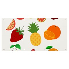 Fruits Cartoon Banner And Sign 8  X 4 