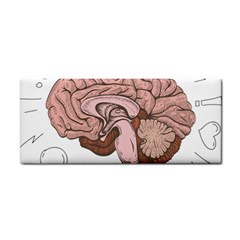 Cerebrum Human Structure Cartoon Human Brain Hand Towel by Sapixe