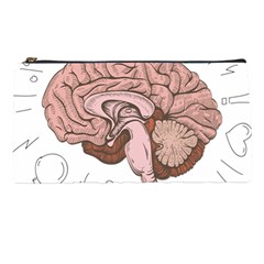 Cerebrum Human Structure Cartoon Human Brain Pencil Case by Sapixe