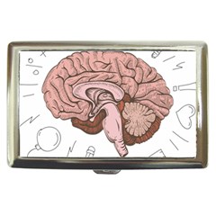 Cerebrum Human Structure Cartoon Human Brain Cigarette Money Case by Sapixe