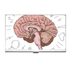 Cerebrum Human Structure Cartoon Human Brain Business Card Holder by Sapixe