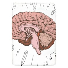 Cerebrum Human Structure Cartoon Human Brain Removable Flap Cover (s) by Sapixe