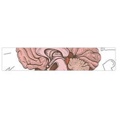 Cerebrum Human Structure Cartoon Human Brain Small Flano Scarf by Sapixe